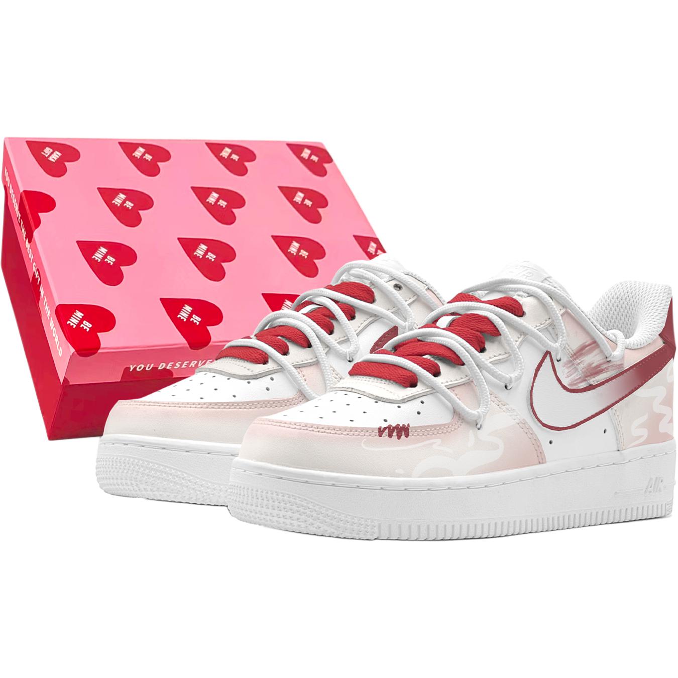 

Детские кроссовки для скейтбординга Air Force 1 LE Low Top для подростков Nike, красный