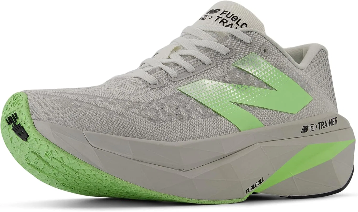 Мужские беговые кроссовки New Balance FuelCell Supercomp Trainer V3, Grey Matte Mint Flash Silver Metallic