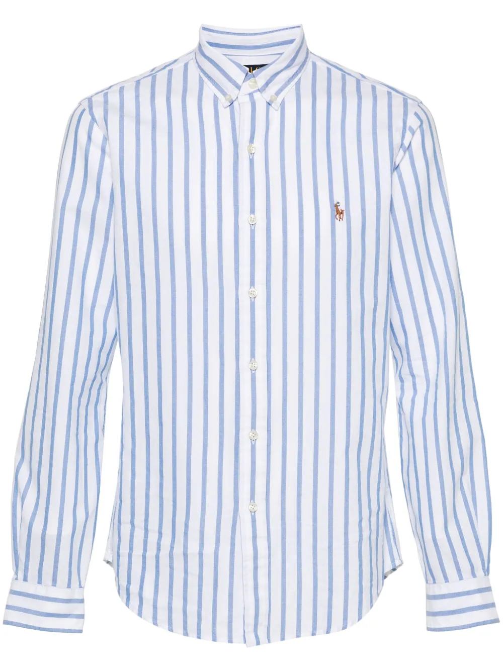 

Рубашка в полоску с логотипом Polo Pony Polo Ralph Lauren, белый