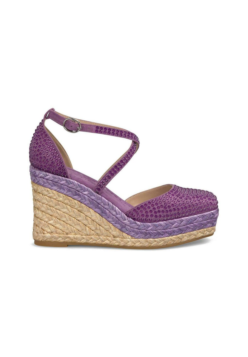 Босоножки на платформе CON PUNTERA REDONDEADA Y CIERRE CON HEBILLA - Platform heels Alma en Pena, фиолетовый — фото 2