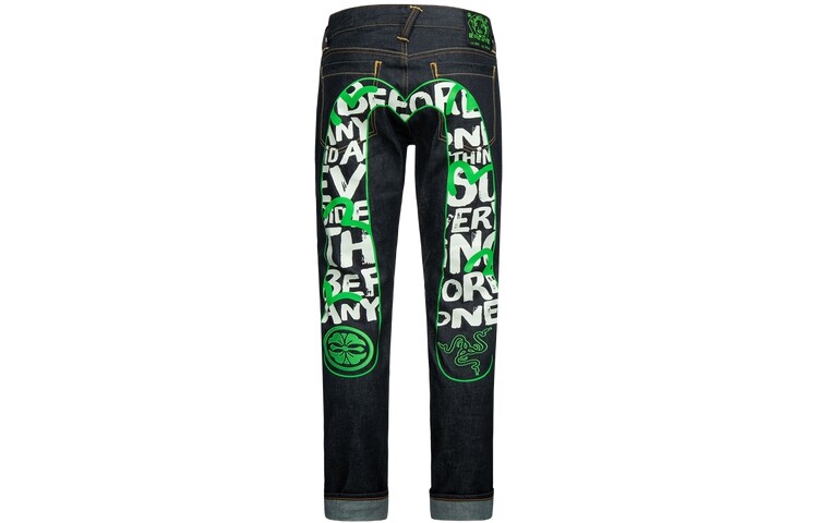 

Джинсы Razer X Razer мужские, деним, синий Evisu, синий