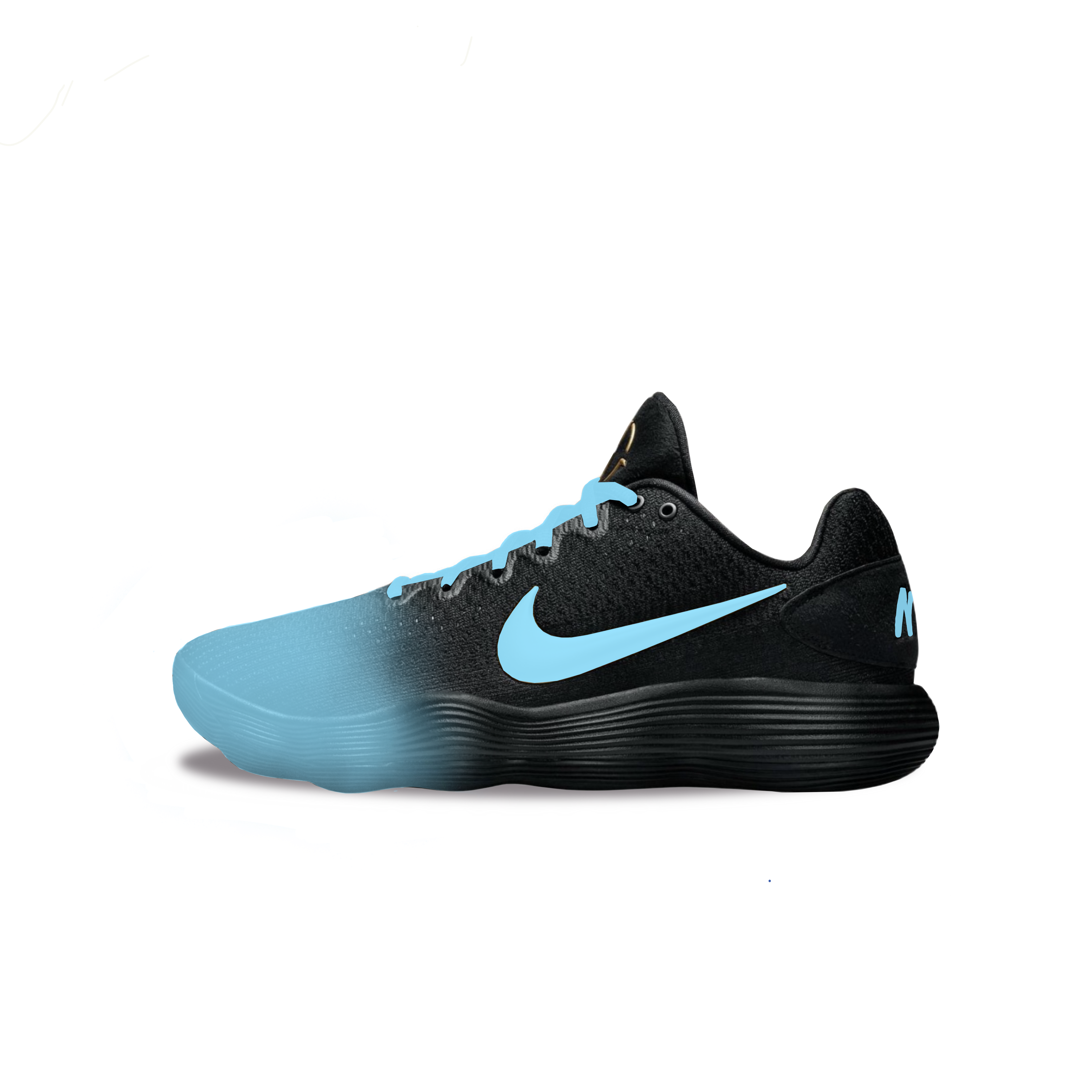 

Nike Баскетбольные кроссовки Hyperdunk 2017 с низким верхом, износостойкие, мужские, черно-синие