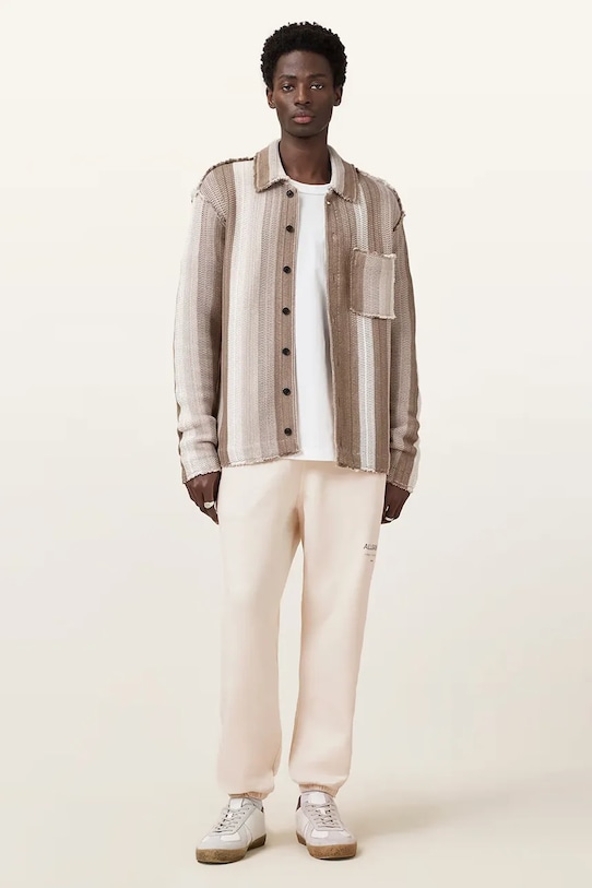 

Хлопковые спортивные брюки UNDRGRND Allsaints, бежевый