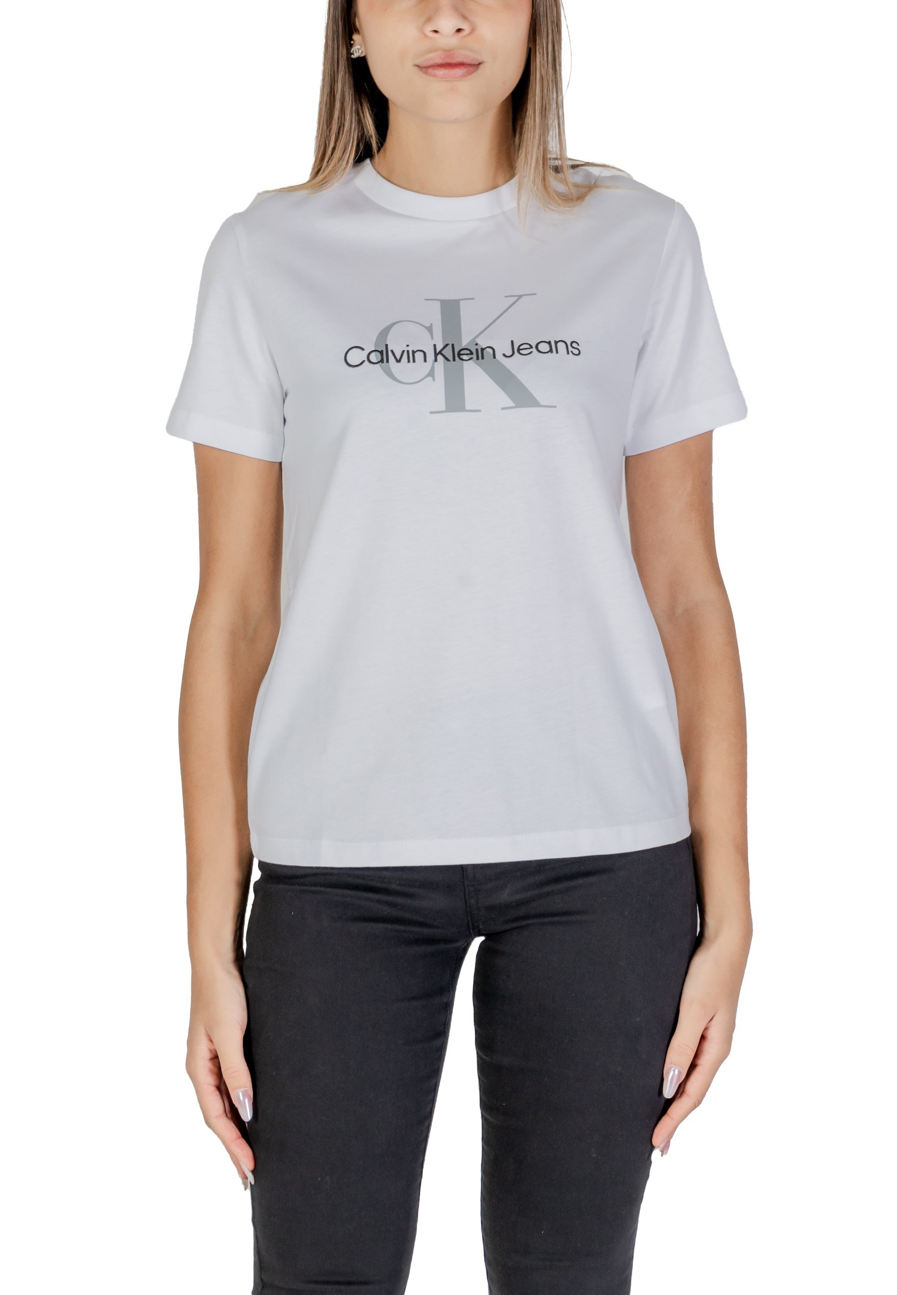 

Футболка женская Calvin Klein Jeans с принтом, белый