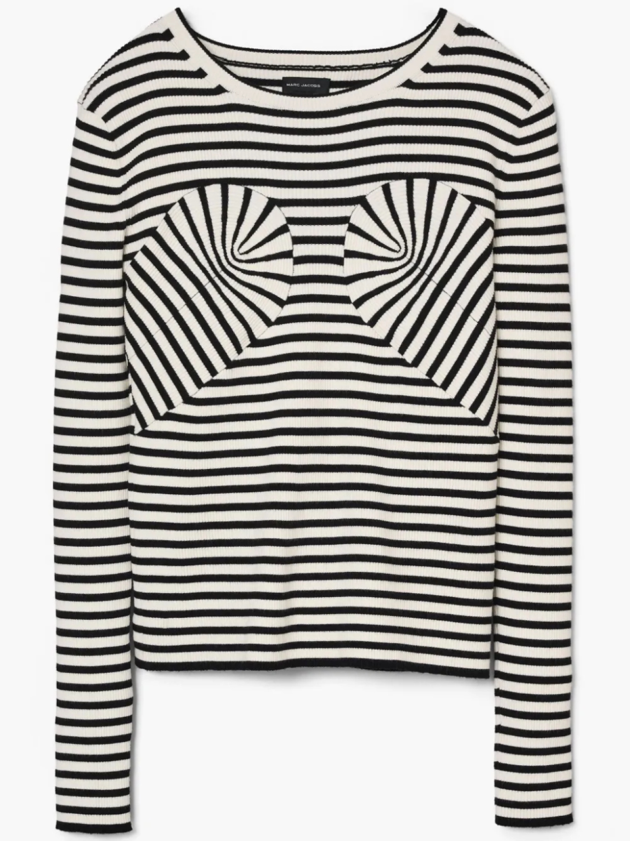 

Marc Jacobs топ в полоску, черный