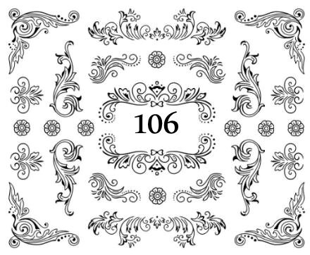 

Водные наклейки для ногтей - №106, inna