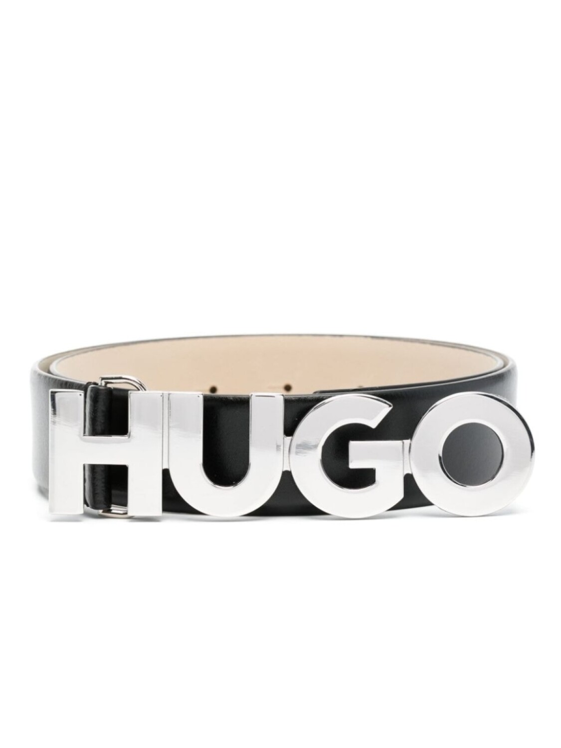 

HUGO ремень Zula с пряжкой-логотипом, черный