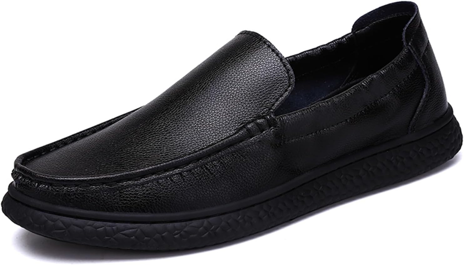 

Мужские лоферы ручной работы из натуральной кожи, мягкие, дышащие, для вождения, мужские кожаные кроссовки Abborora, черный