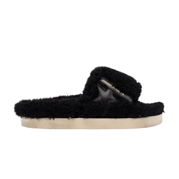 Кроссовки Golden Goose Wmns Poolstar Shearling Black, черный