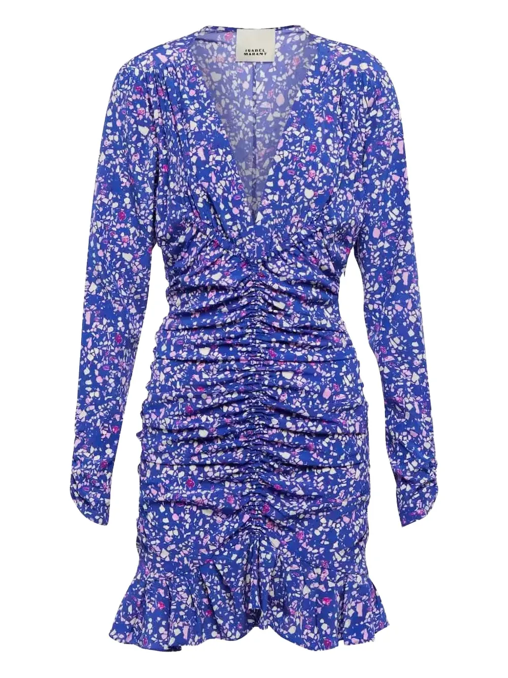 

Платье мини Lara с оборками Isabel Marant, синий