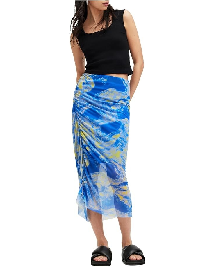 

Юбка AllSaints Nora Inspiral Skirt, цвет Electric Blue