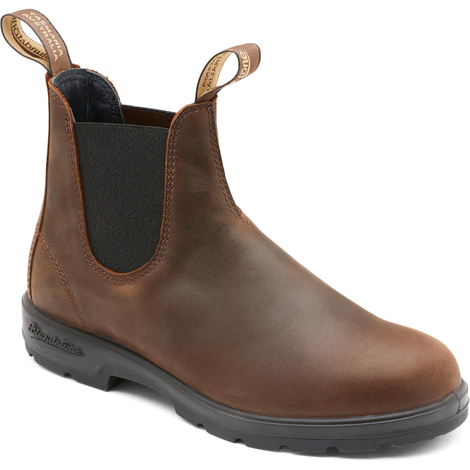 Мужские классические кожаные ботинки челси #587 Blundstone Australia, Antique Brown — фото 2