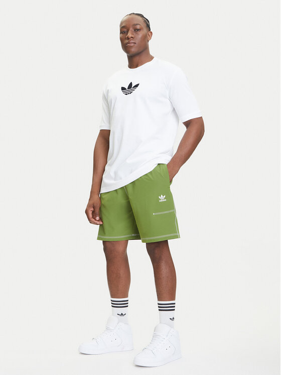 Спортивные шорты loose fit Trefoil Essentials KA8540 Adidas, зелёный — фото 2