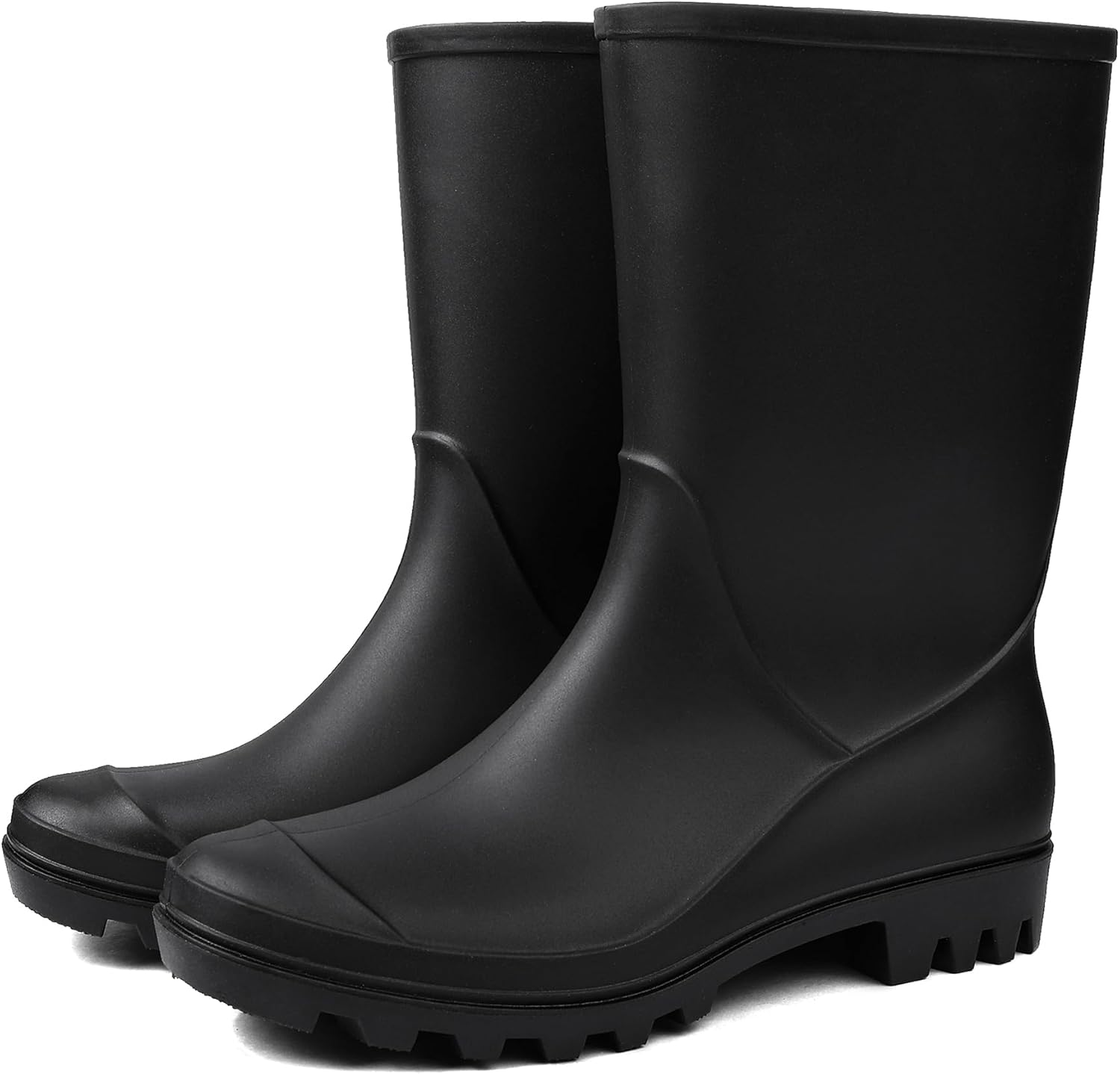 

Мужские резиновые сапоги DKSUKO до середины голени, водонепроницаемые противоскользящие PVC садовые сапоги, резиновые сапоги, черный