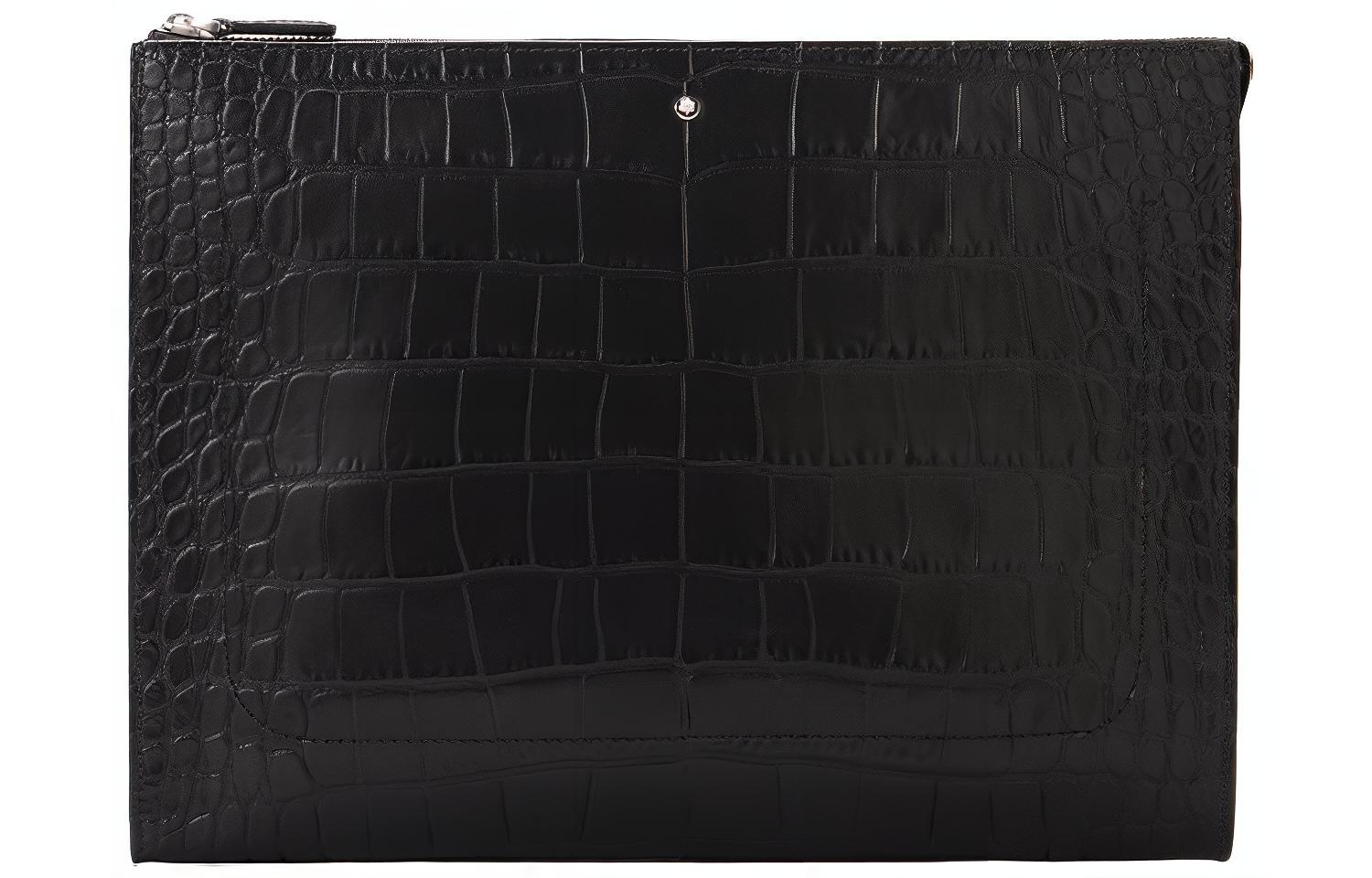 

MONTBLANC Мужской кожаный клатч Meisterstuck, черный