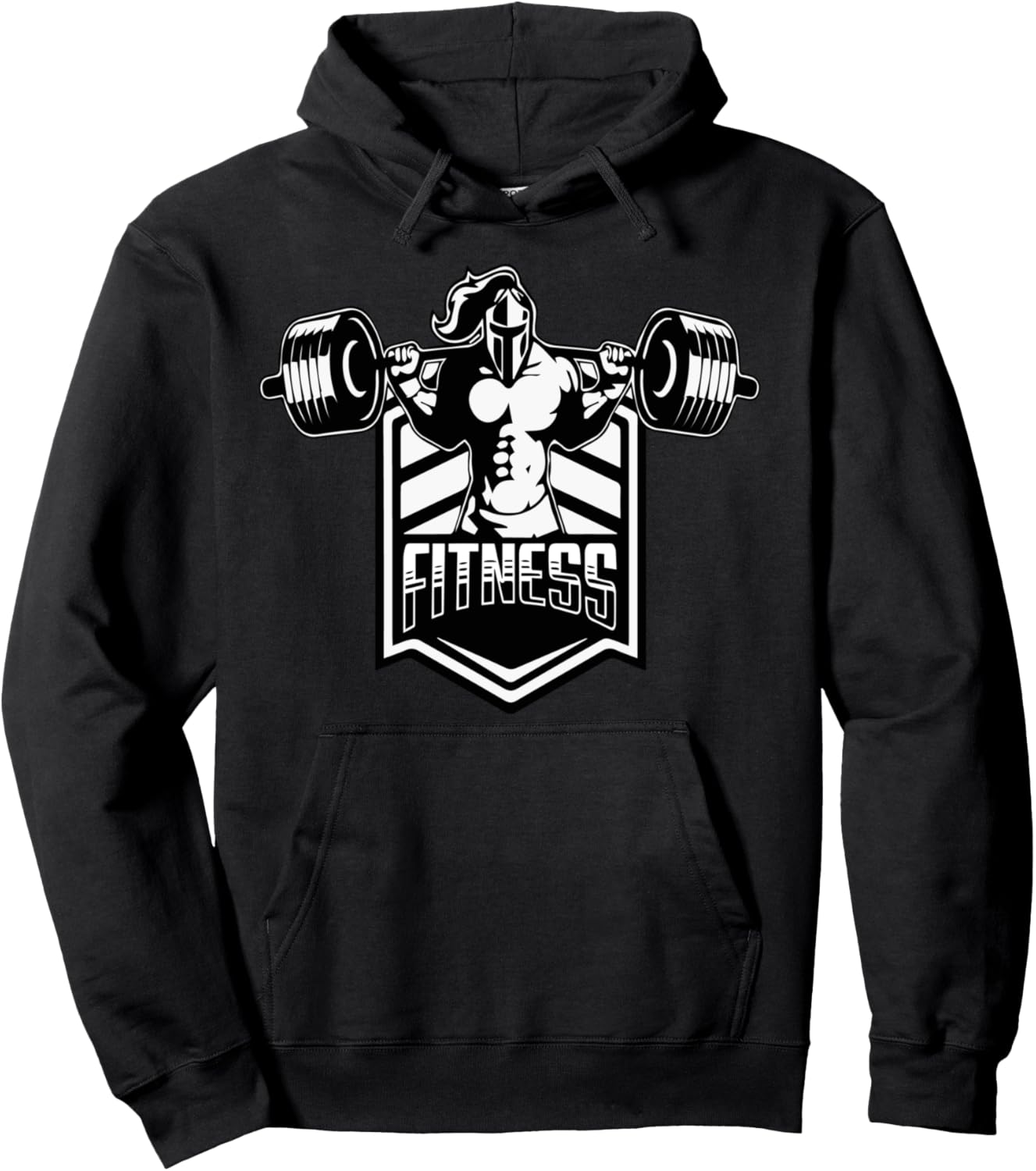 

Фитнес Бодибилдинг Пауэрлифтинг Спартанская толстовка Fitness Bodybuilding Powerlifting, черный