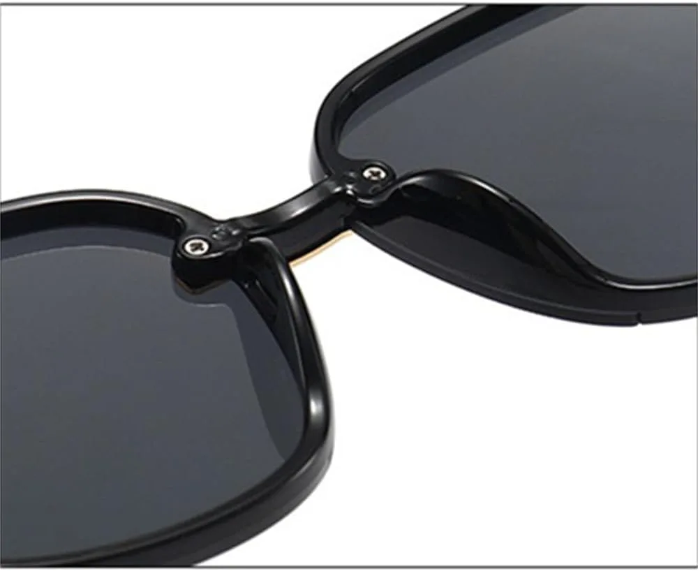 

Солнцезащитные очки с закрученными дужками и крупной оправой для женщин, винтажный ретро-стиль, солнцезащитные очки с градиентными линзами UV400 LANGSER, C1 Black