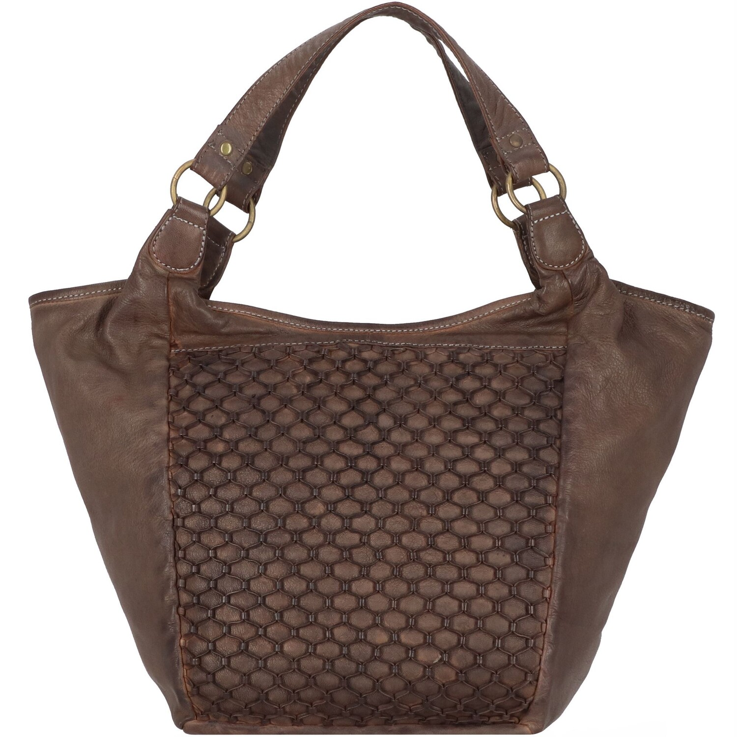 

Сумка через плечо Greenland Nature Femi & Nine Leder 38 cm, серый