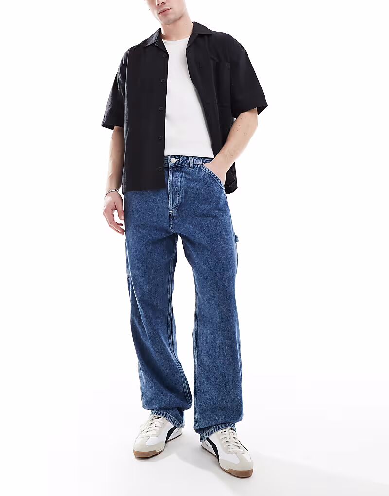 

Джинсы Jack & Jones Alex Baggy Carpenter Fit синего цвета