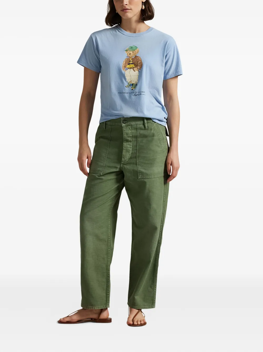 Футболка с принтом Polo Bear POLO RALPH LAUREN, синий — фото 2
