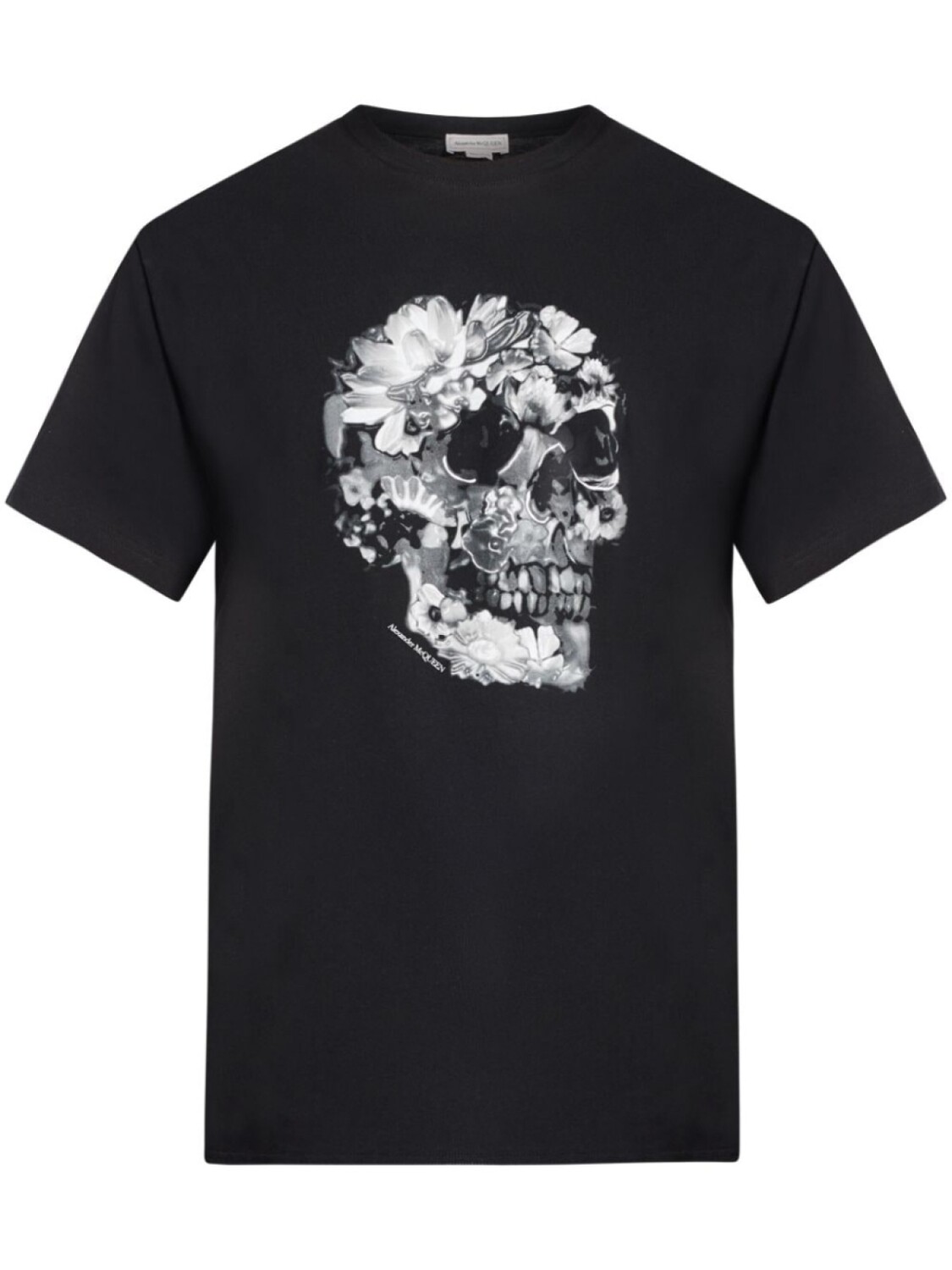 

Alexander McQueen футболка с принтом Wax Flower Skull, черный