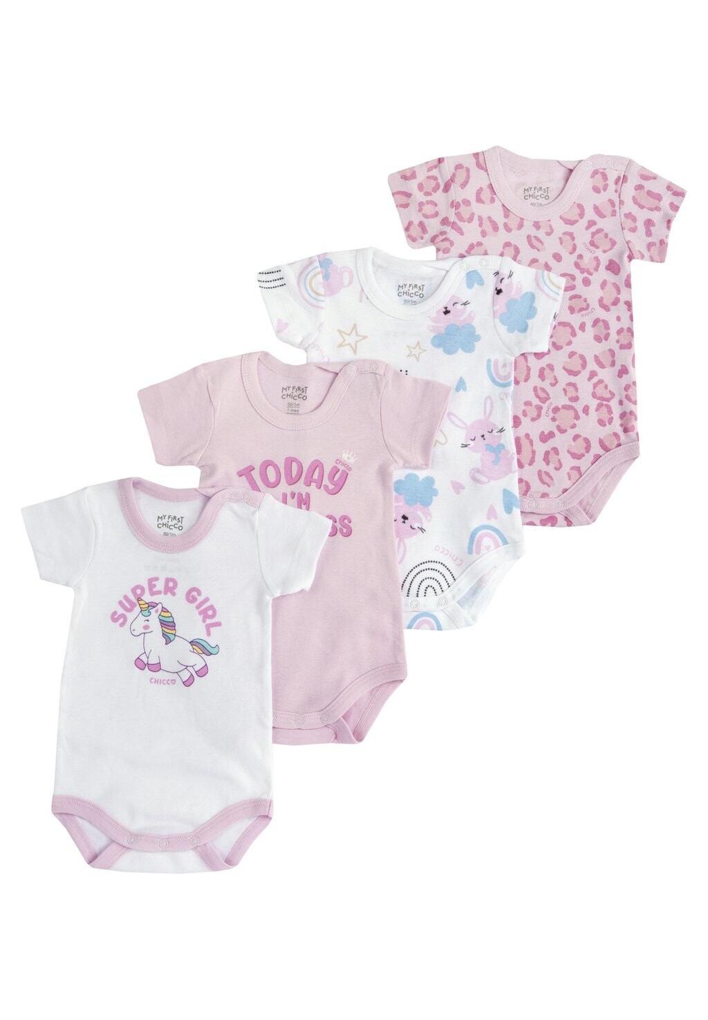 

Боди SET 4 PIECES Chicco, цвет red