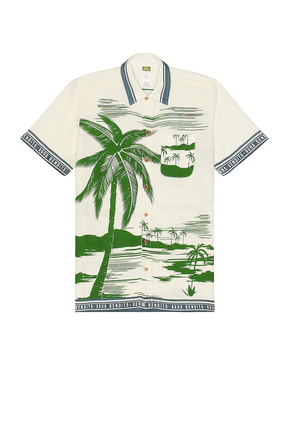 

Рубашка Agua Bendita Jack Honolulu, слоновая кость