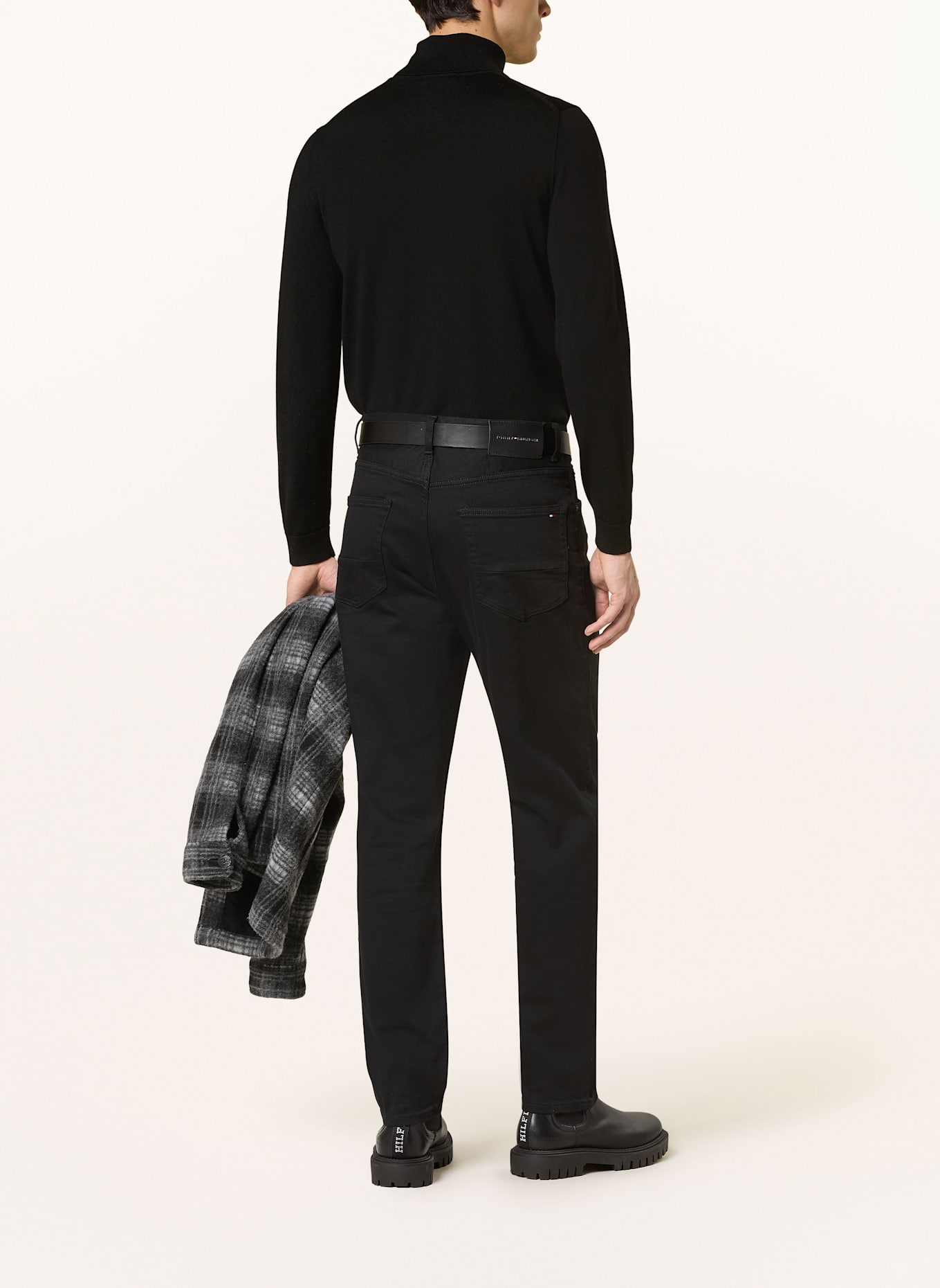 Джинсы core harlem свободный зауженный крой Tommy Hilfiger, черный — фото 3