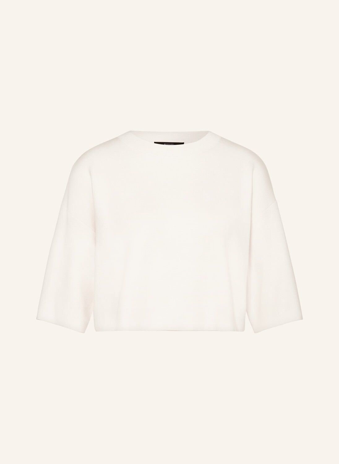 

Укороченный свитер амато с рукавами 3/4 Weekend Max Mara, экрю