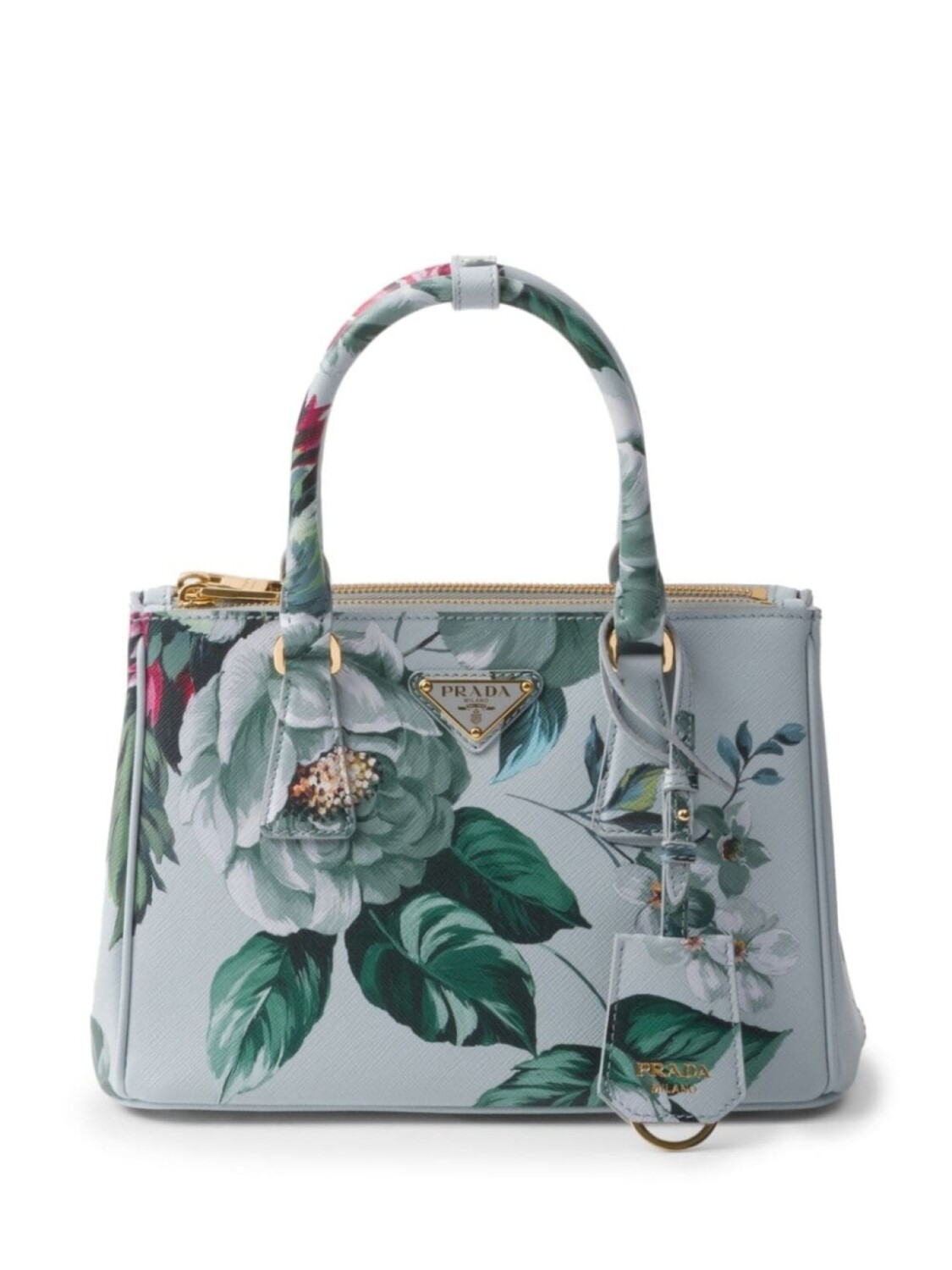 

Сумка из кожи Galleria Prada, синий