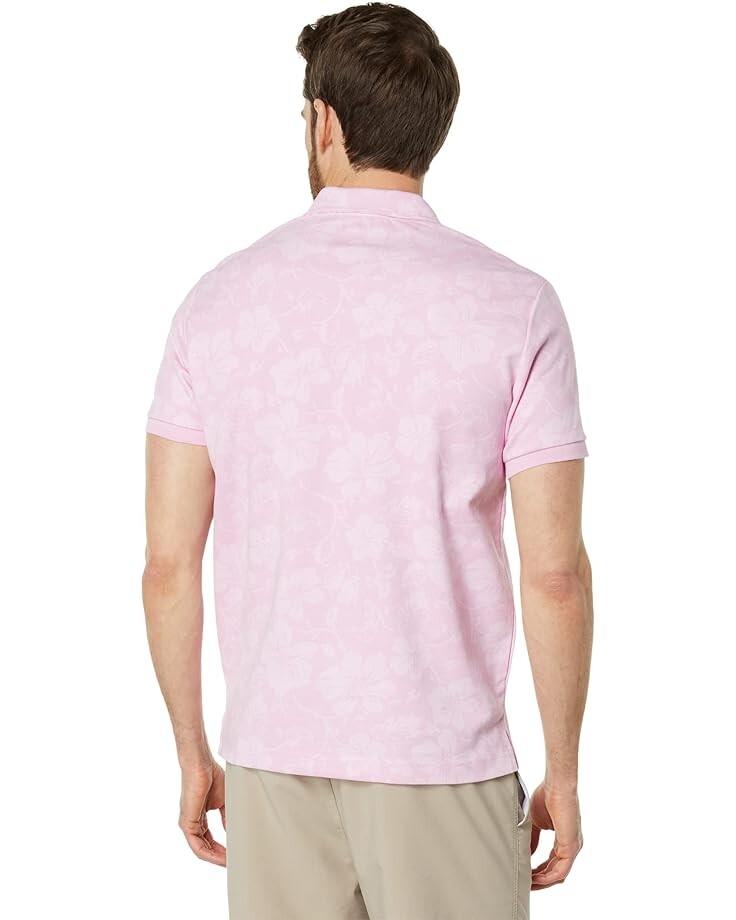 

Поло U.S. POLO ASSN. Floral Birdseye Slim Pique Polo, цвет Rose Sachet