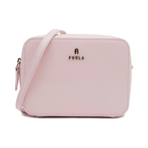 

Кожаная сумка через плечо Camellia Furla, розовый