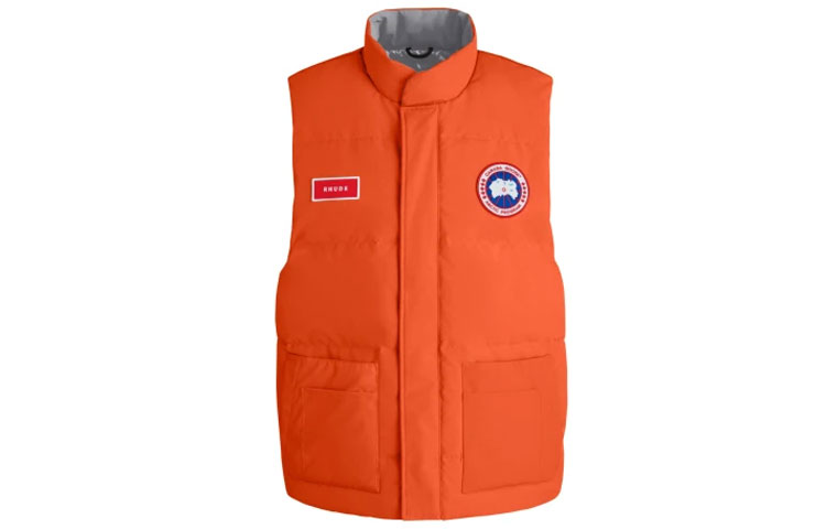 Футболка RHUDE X NBA SS21 Пуховик Унисекс Оранжевый Canada Goose — фото 2