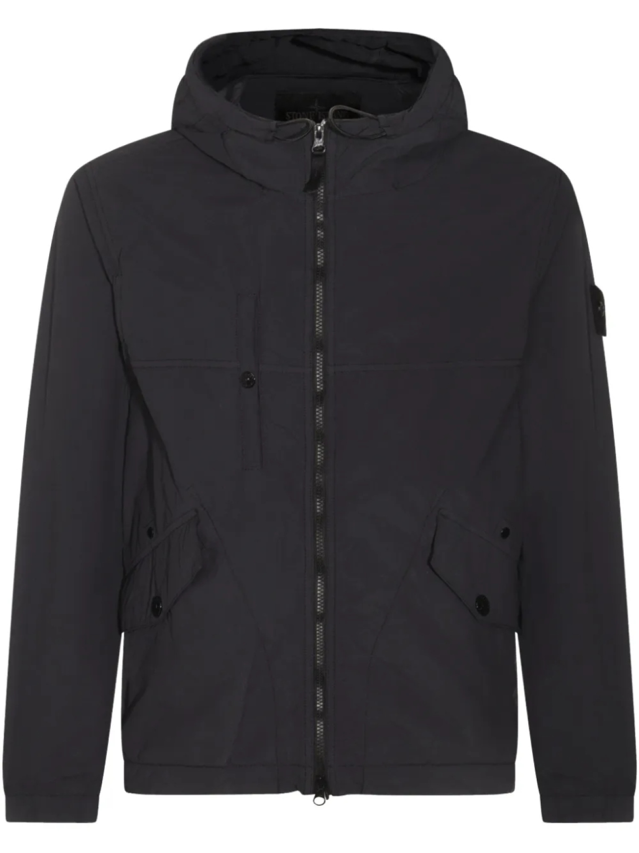 

Куртка с капюшоном Stone Island с мотивом компаса, черный
