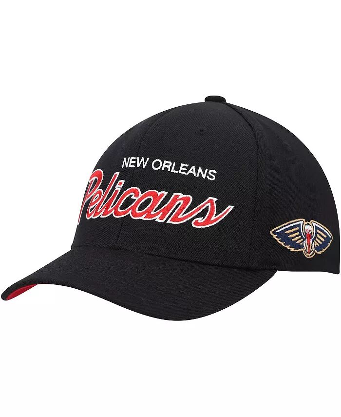 

Мужская черная бейсболка New Orleans Pelicans MVP Team Script 2.0 Stretch Snapback Mitchell & Ness