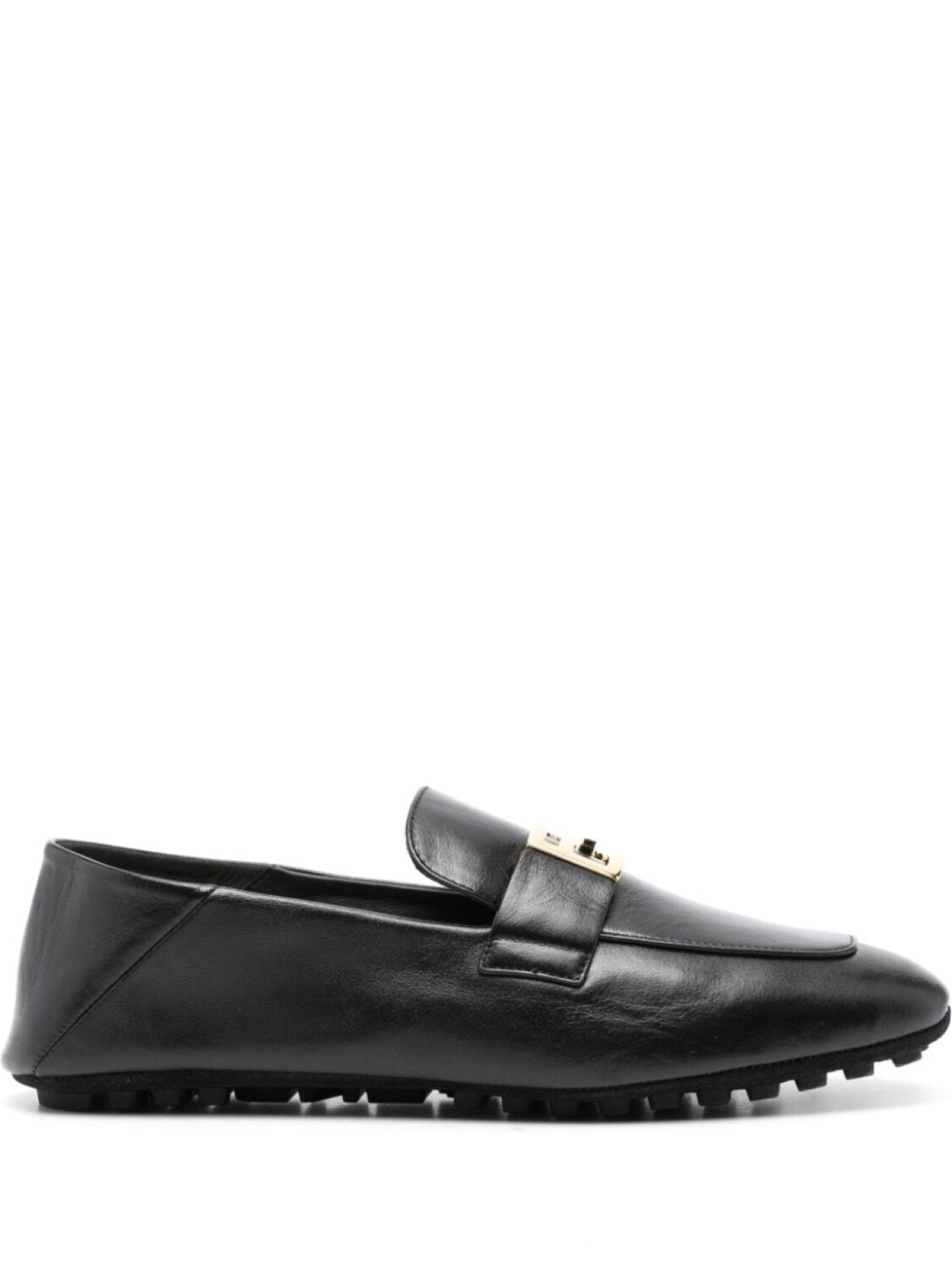 FENDI лоферы Baguette, черный