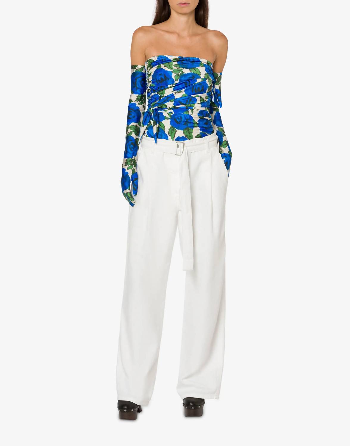 

Топ-бюстье Flower Bloom Lycra в синем цвете Philosophy di Lorenzo Serafini