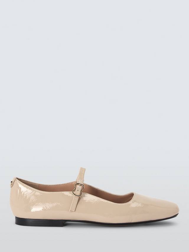 Кожаные туфли-лодочки Harrietta Mary Jane John Lewis, Beige