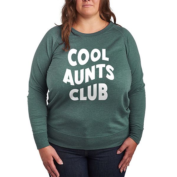 

Футболка Plus size cool aunts club из легкого френч терри Licensed Character, Heather Juniper