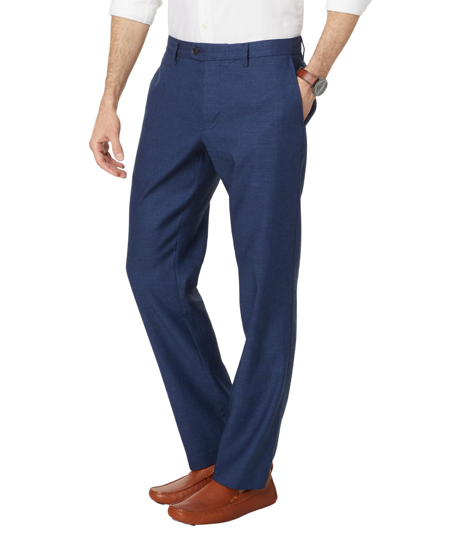 

Брюки Tommy Bahama Latigo Beach Linen Flat Front Pants, темно-синий