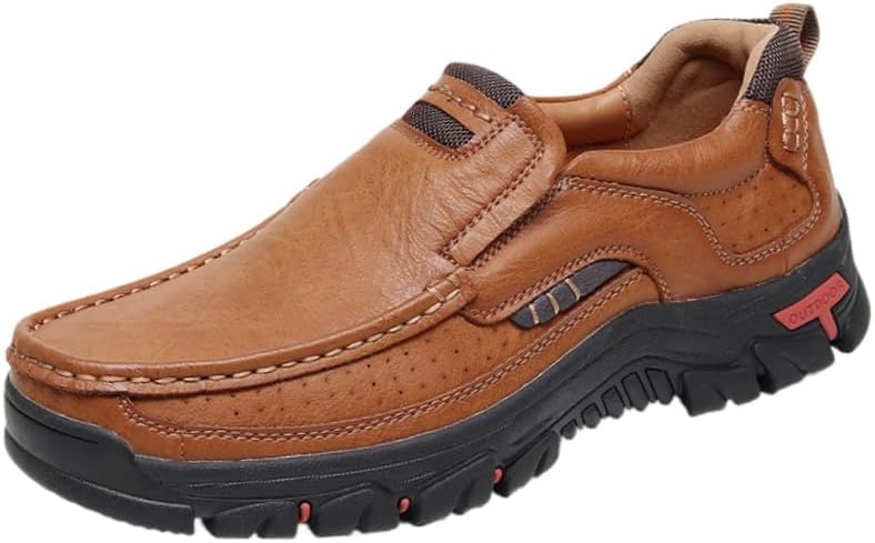 

Мужские повседневные кожаные туфли - модные и универсальные. Резиновый материал обеспечивает воздухопроницаемость и хорошее сцепление Fusecottc, хаки