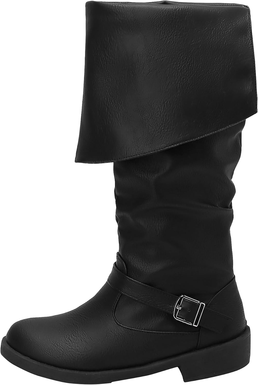 Мужские средневековые пиратские ботинки ACE SHOCK, ренессансные косплей-ботинки для мужчин, обувь для хэллоуинского костюма, черный — фото 3