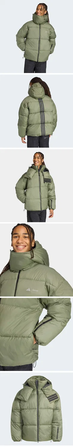 Мужская зелёная куртка-пуховик Adidas x Moon Boots Padded Jacket от Adidas — фото 4