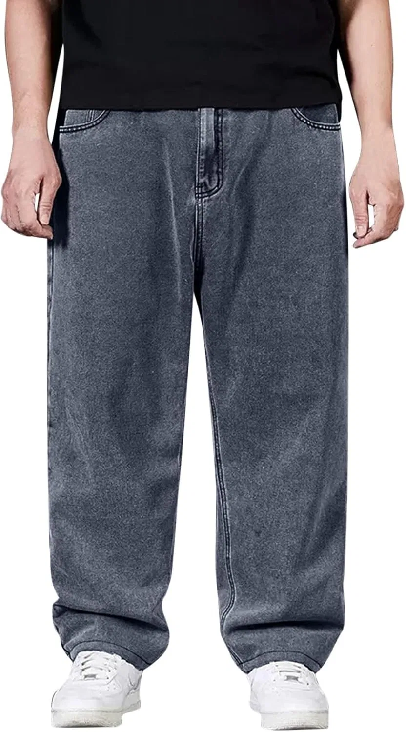 Джинсы свободные Y2K Hip Hop, Grey