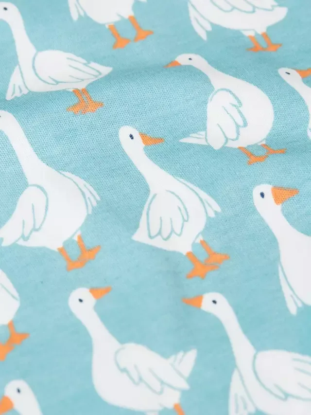 Детский пижамный комплект Snooze Short Pyjama Set, Goose Gaggle Frugi — фото 3