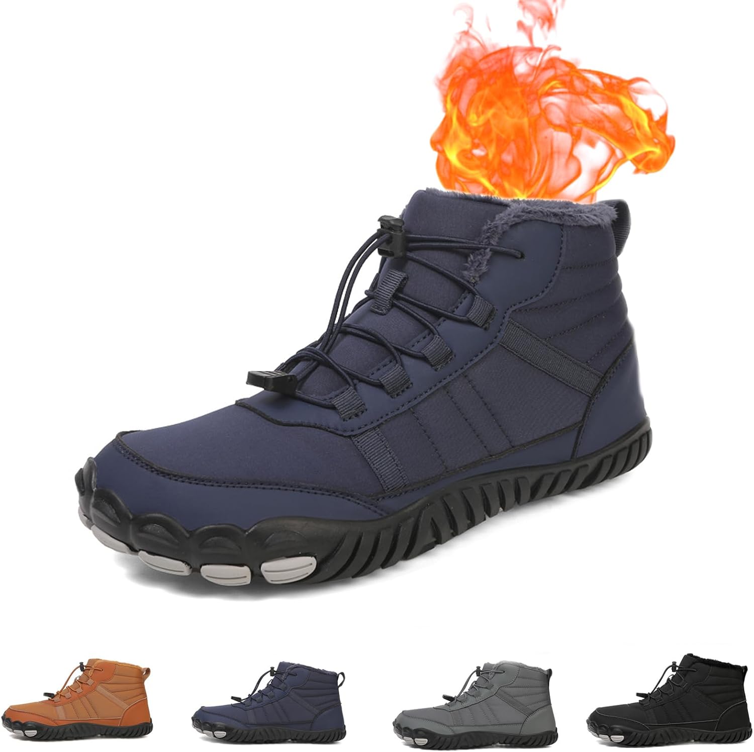 

Водонепроницаемые зимние туфли Giltpeak, удобные ботинки Pro, противоскользящие и водонепроницаемые зимние, для мужчин и женщин, темно-синий