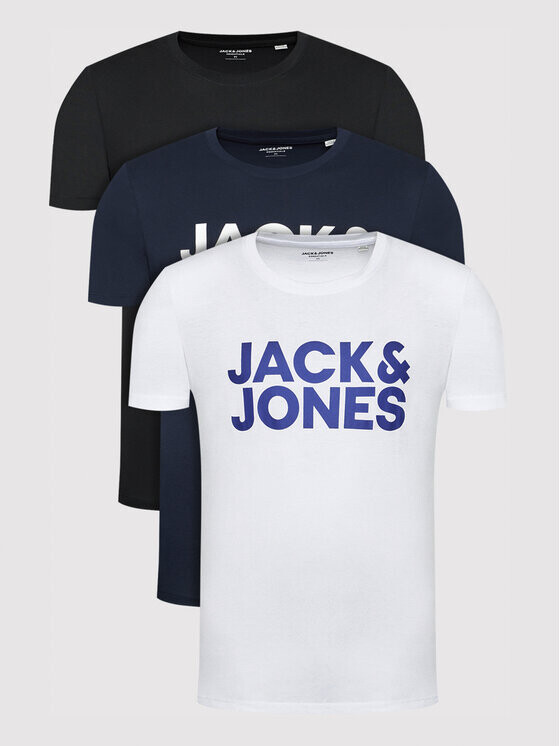 

Комплект из 3 футболок стандартного кроя Jack&Jones, мультиколор