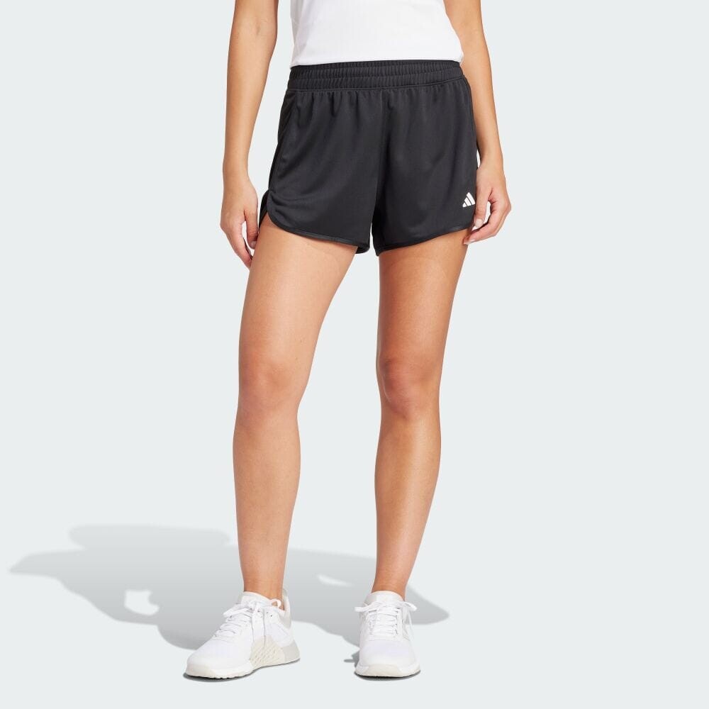 

Шорты Adidas Pacer Essentials Knit High Rise Shorts, черный