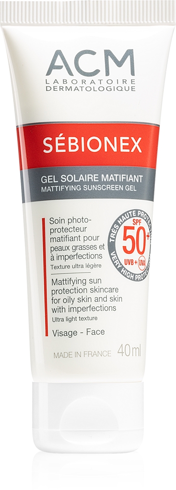 

Гель для лица Sébionex spf 50+ с матирующим эффектом Acm, 40 мл