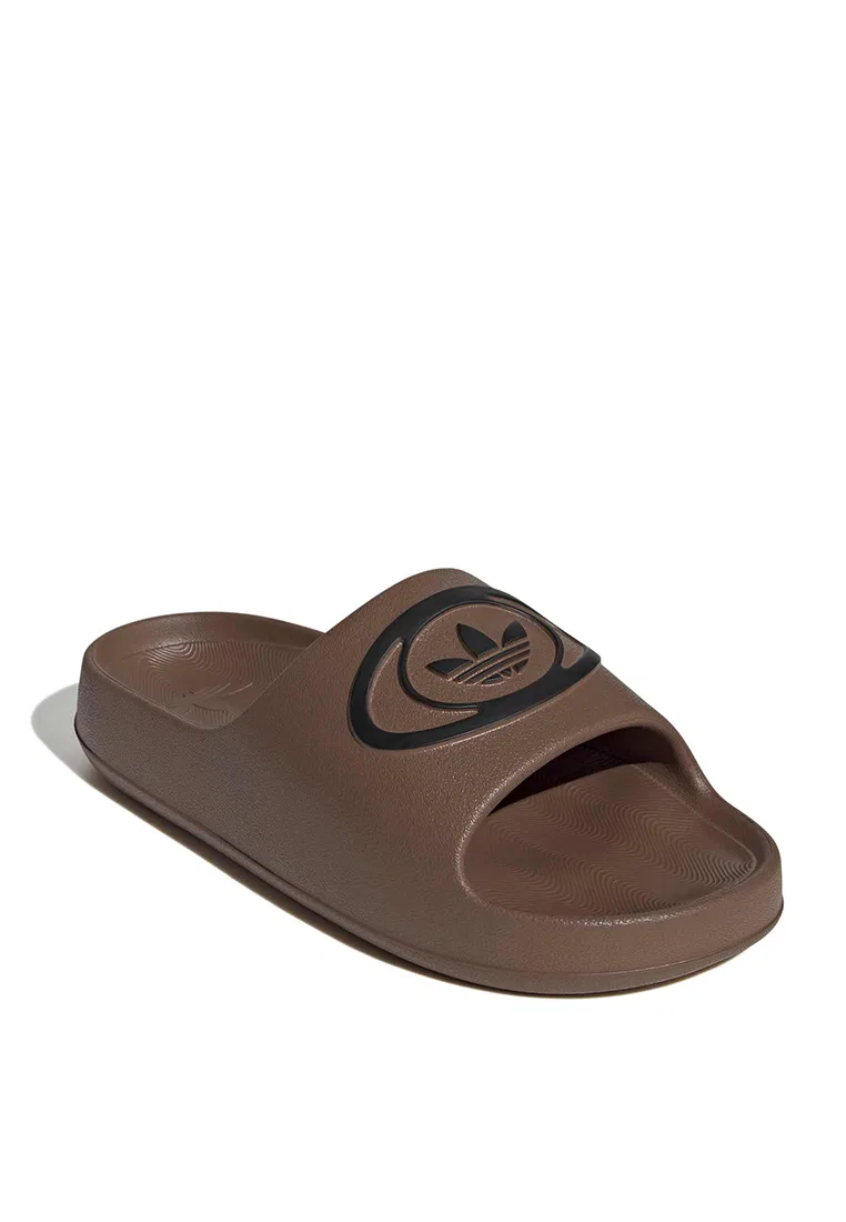 Сланцы Adilette 00s, Adidas, коричневый — фото 2